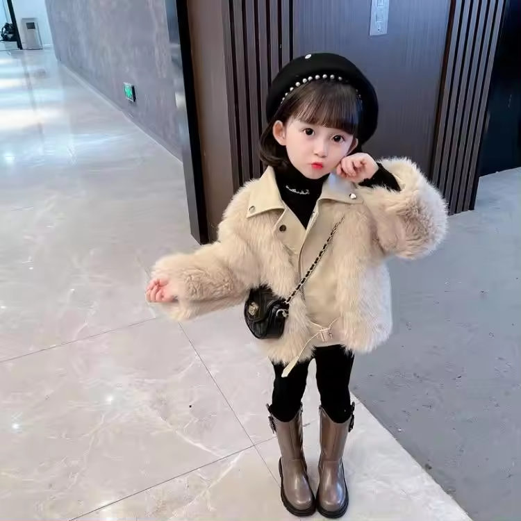 Winter children Thick Warm Wool Jacket Outerwear - Image 4