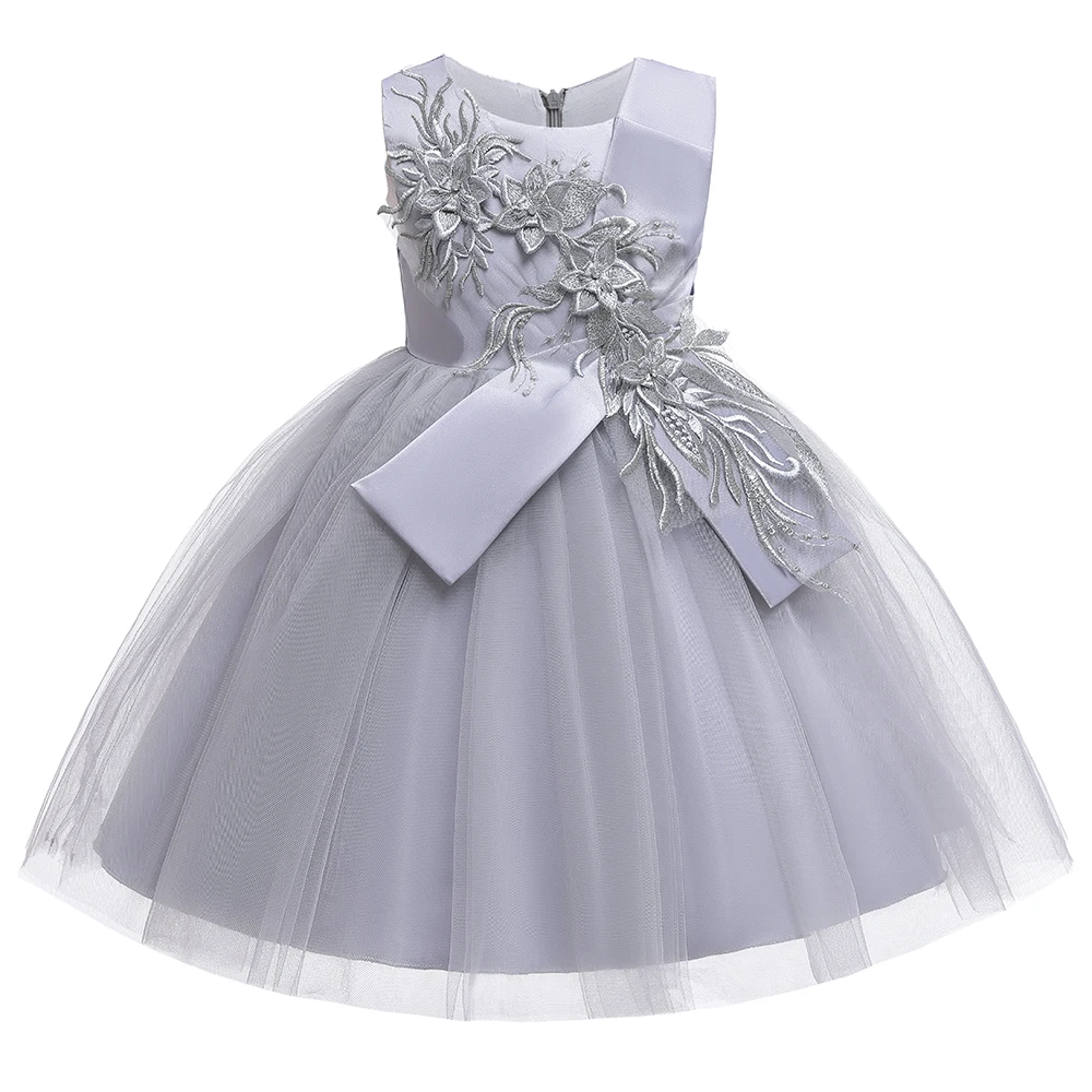 Fancy Party Tulle Flower Dresses - Image 2