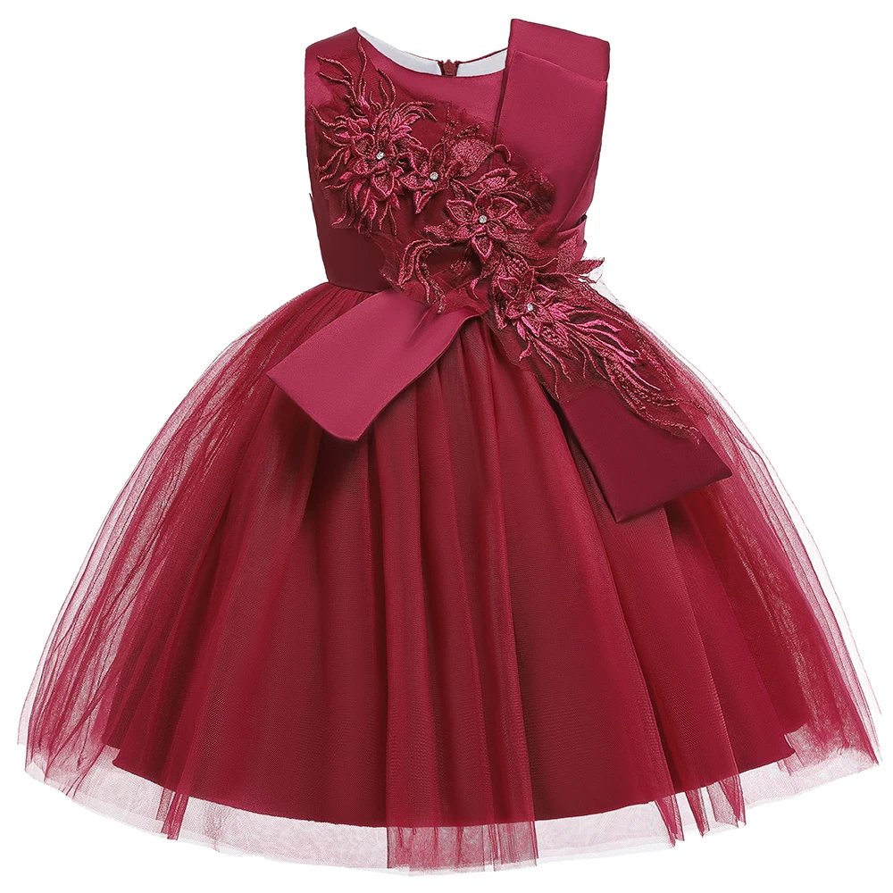 Fancy Party Tulle Flower Dresses - Image 4