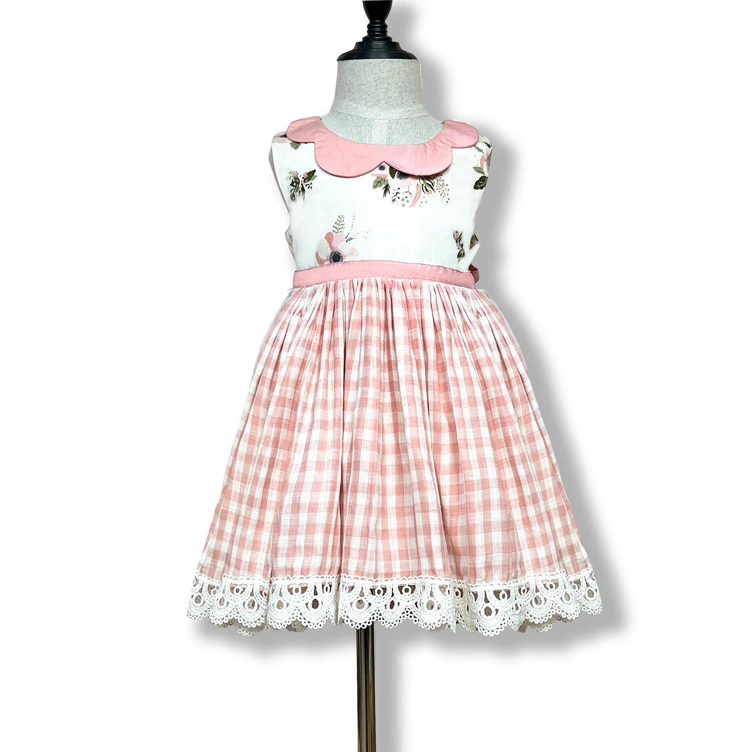 100% Cotton Back Heart Hole Cotton Dresses