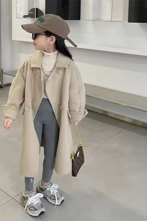 Children Clothing Plaid Classical Long Sleeve Jacket