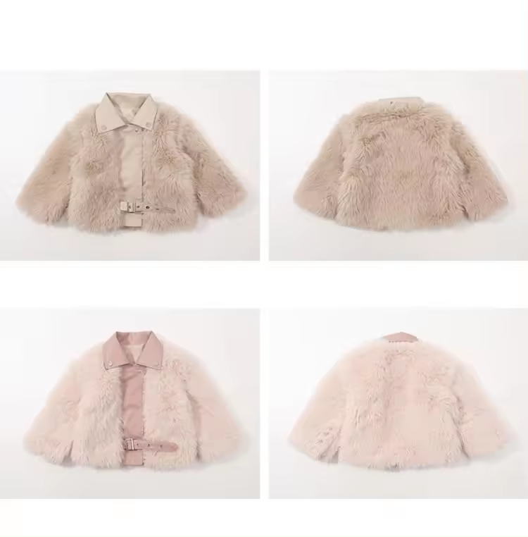 Winter children Thick Warm Wool Jacket Outerwear - Image 5