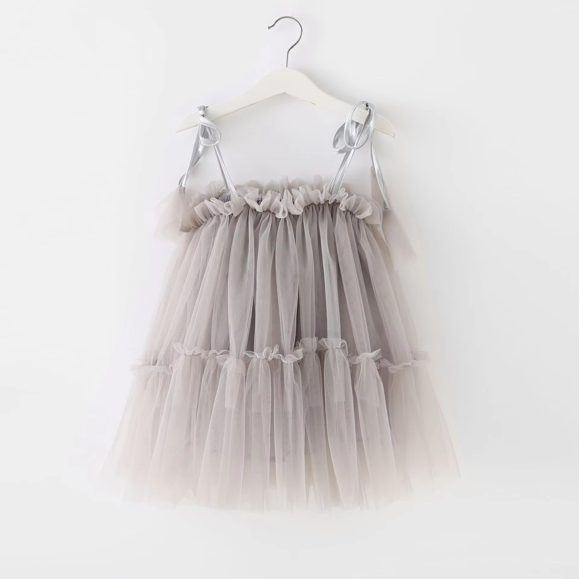Summer Sequined Strap Sleeveless Baby Girl Tulle Dresses - Image 4