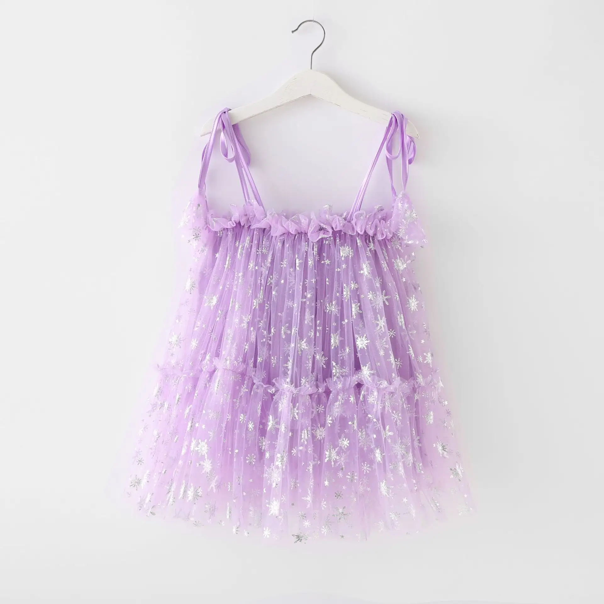 Summer Sequined Strap Sleeveless Baby Girl Tulle Dresses - Image 2