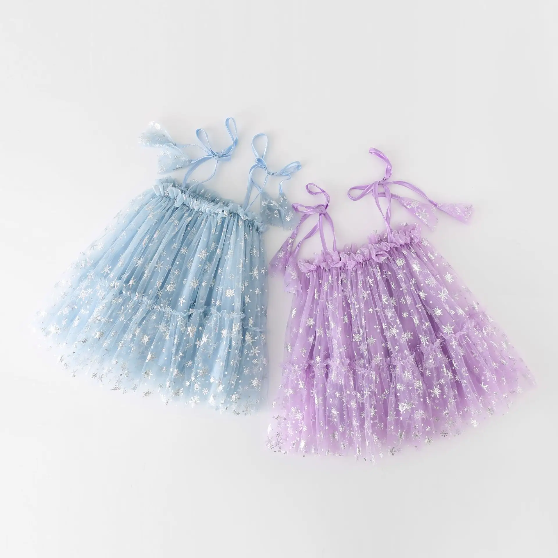 Summer Sequined Strap Sleeveless Baby Girl Tulle Dresses - Image 5