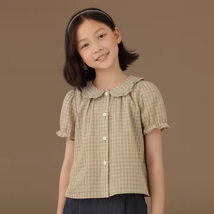 Children Top Sweet Loose Versatile Girls Short-sleeved - Image 2