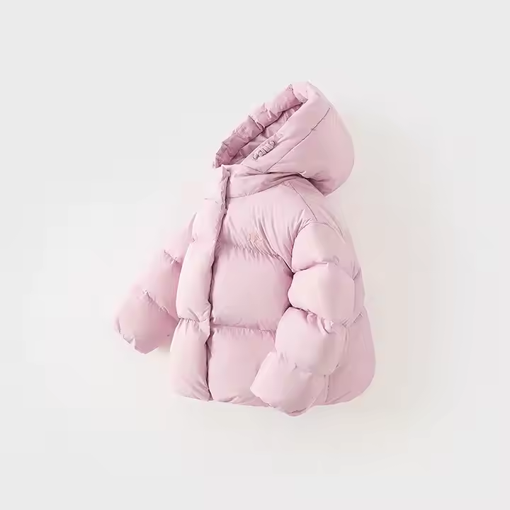 Purple Short Down Three Proof White Duck Down Coat - Image 3