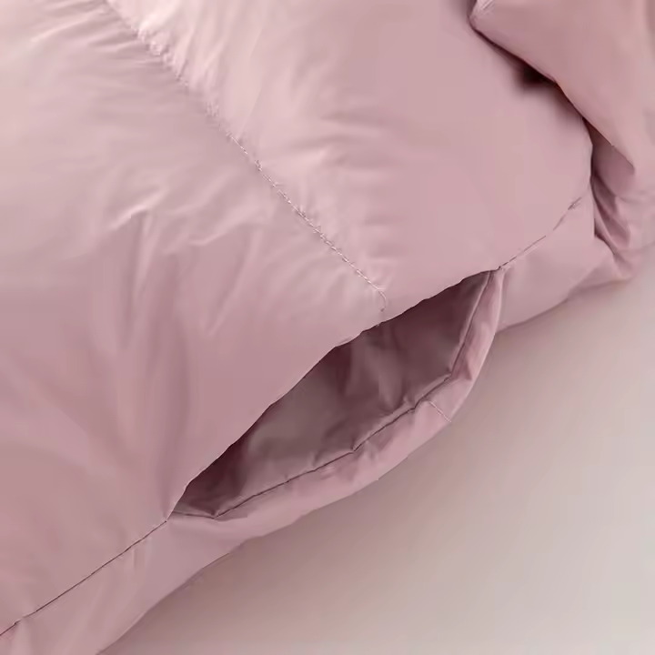 Purple Short Down Three Proof White Duck Down Coat - Image 6